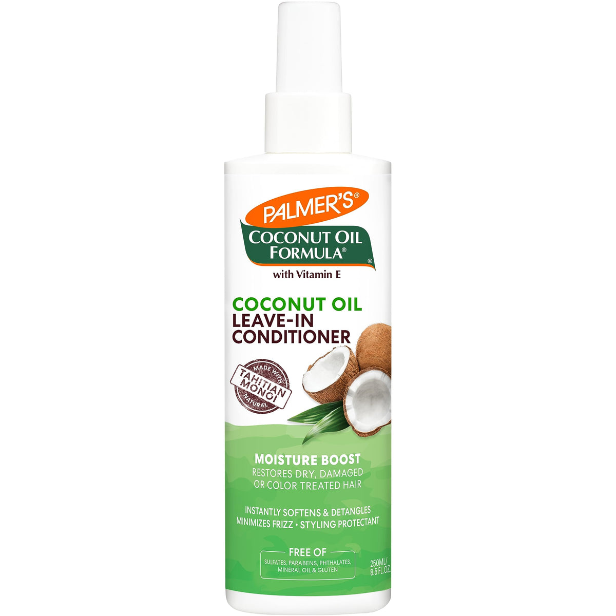 Palmer's Leave-In Conditioner Spray Coconut Oil 8.5 Oz front view