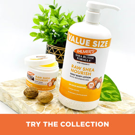 Palmer's Raw Shea Body Lotion 33.8 Oz packaging details