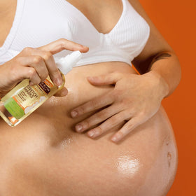 Palmer's Stretch Marks Massage Oil bottle with dropper