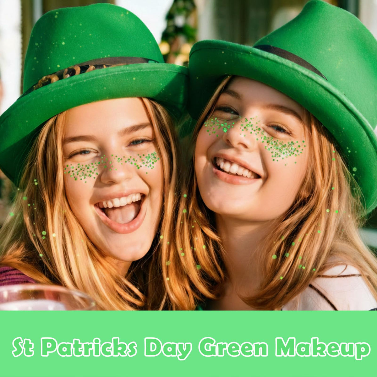 Paminify Green Hair Glitter Stick showing twist-up mechanism