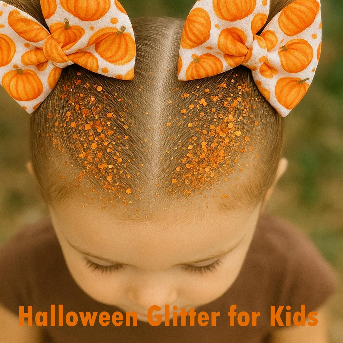 Paminify Orange Hair Glitter Stick in a purse for portability