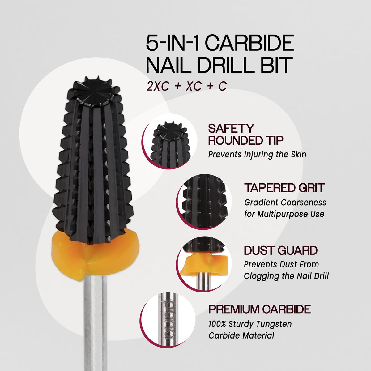 PANA 5-in-1 Nail Drill Bit packaging front view
