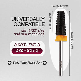 PANA 5-in-1 Nail Drill Bit showing 3/32" shank size