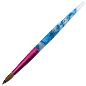 PANA Acrylic Nail Brush Size 8 with blue swirl handle