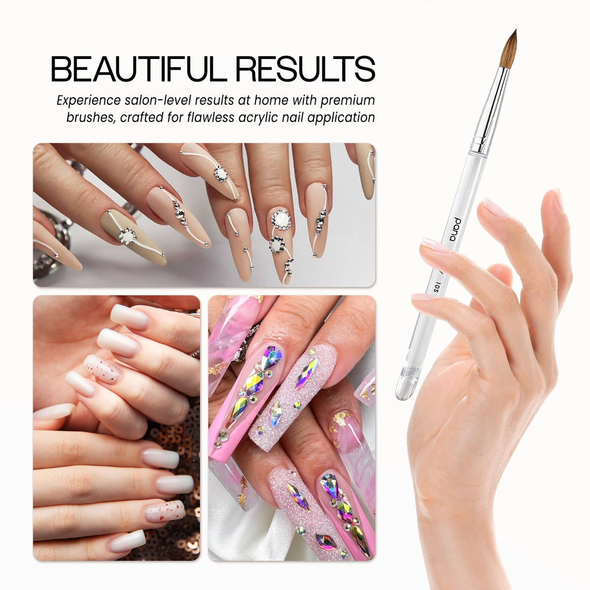PANA Nail Brush in use for nail art application