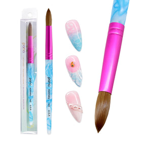 PANA Pure Kolinsky Nail Brush showing round tip and handle design