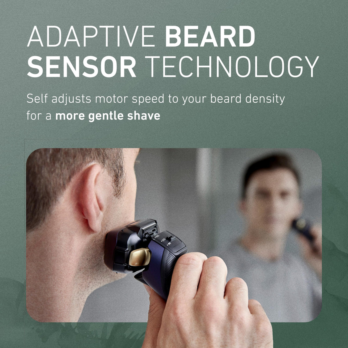 Panasonic ARC5 Electric Razor in a wet shaving setting