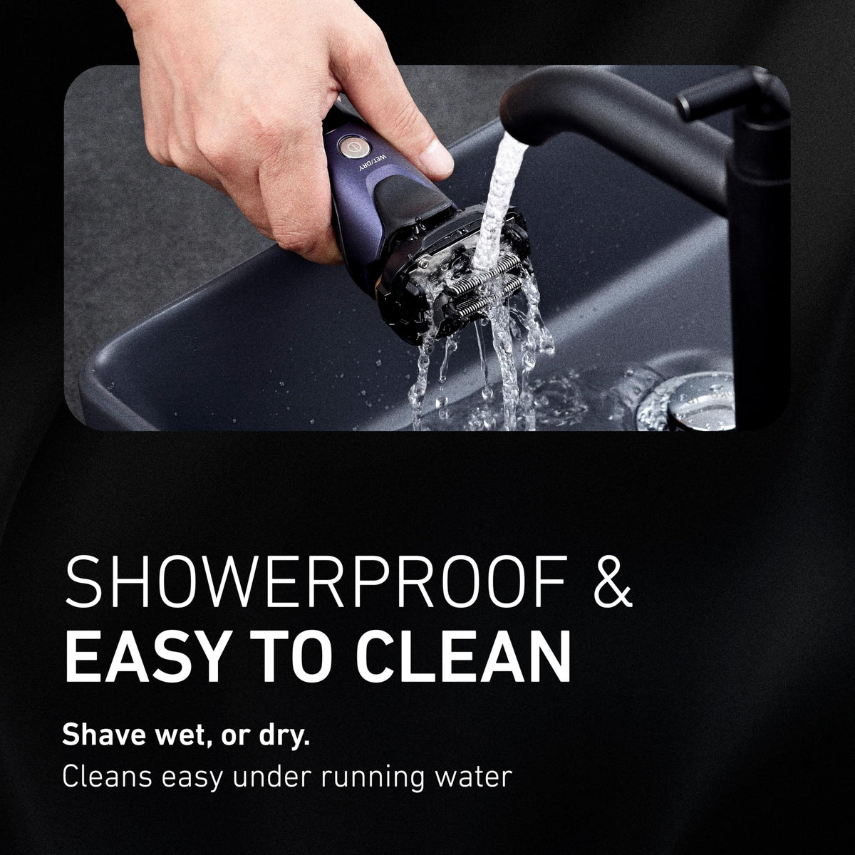 Panasonic ARC5 Electric Razor packaging with features listed