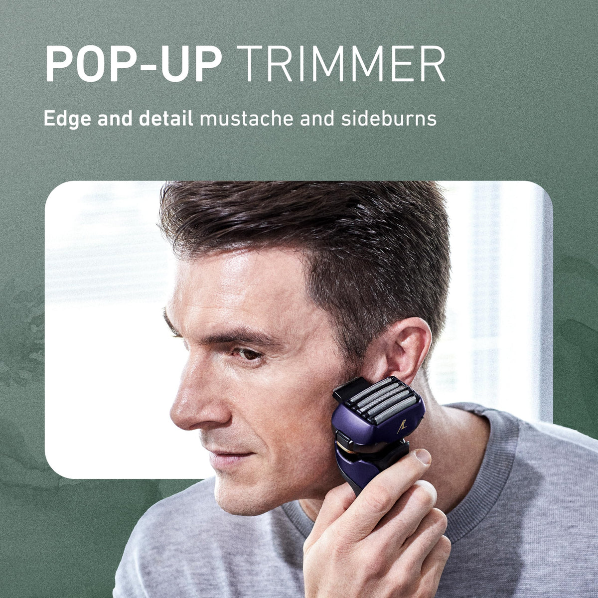 Panasonic ARC5 Electric Razor side view showing design