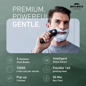 Panasonic ARC5 Electric Razor side view showing flexible shaving head