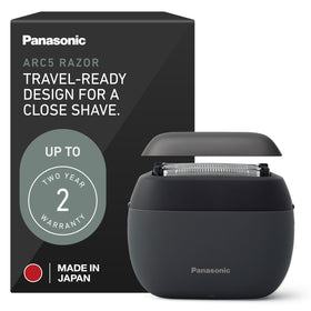 Panasonic ARC5 Palm-Sized Foil Shaver front view with five blades