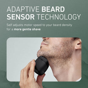 Panasonic ARC5 Palm-Sized Foil Shaver with ergonomic design in hand