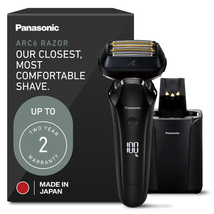 Panasonic ARC6 Electric Razor front view with six blades
