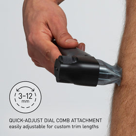 Panasonic Body Groomer ER-GK80-S demonstrating wet/dry use