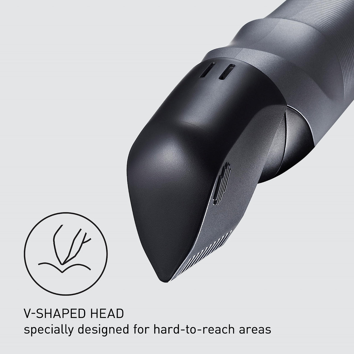 Panasonic Body Groomer ER-GK80-S side view with ergonomic design