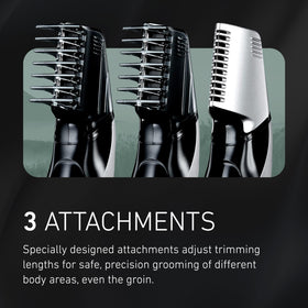 Panasonic Electric Body Trimmer with three comb attachments