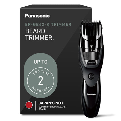 Panasonic ER-GB42-K Cordless Beard Trimmer front view