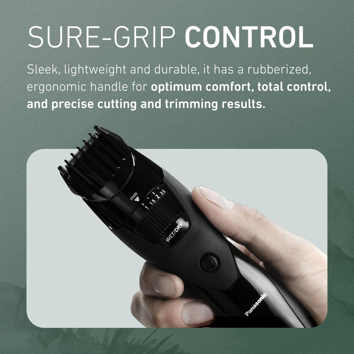 Panasonic ER-GB42-K trimmer in a shower setting
