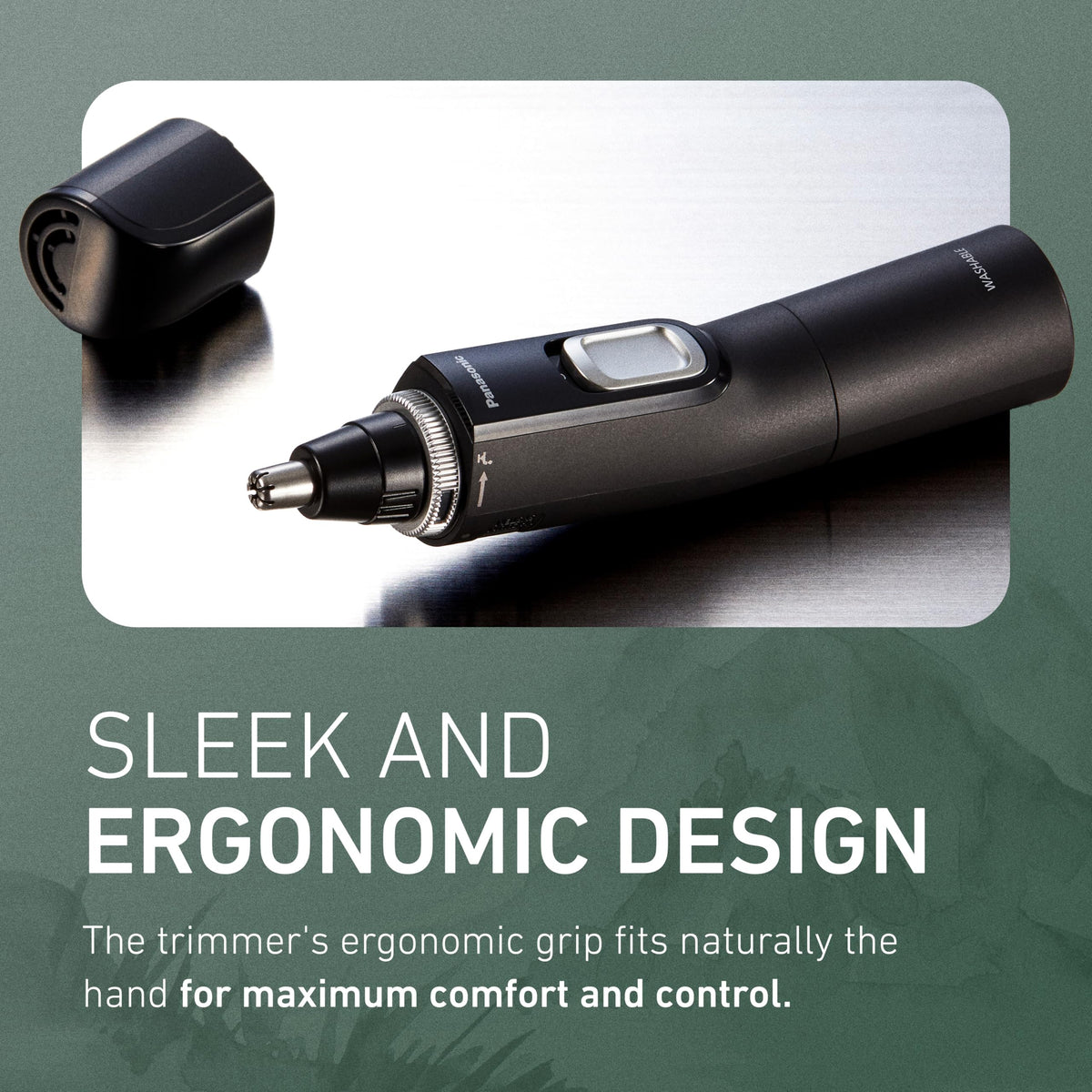 Panasonic ER-GN70-K trimmer with cleaning system