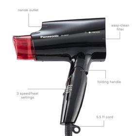 Panasonic nanoe Compact Hair Dryer in bathroom setting