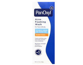 PanOxyl 10% Acne Foaming Wash side view showing tube