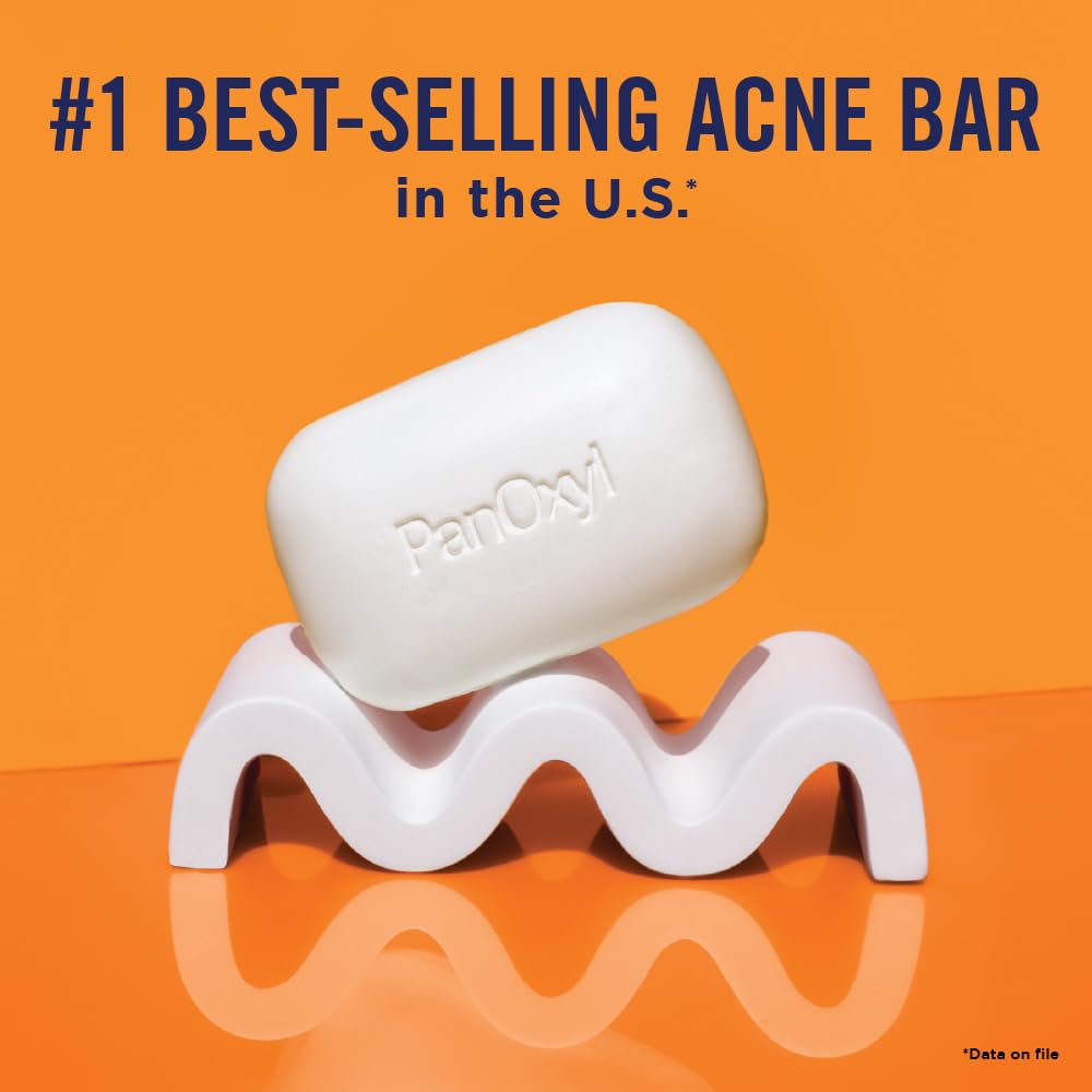 PanOxyl Acne Bar in use at a bathroom sink