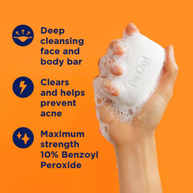 PanOxyl Acne Bar showing texture and size