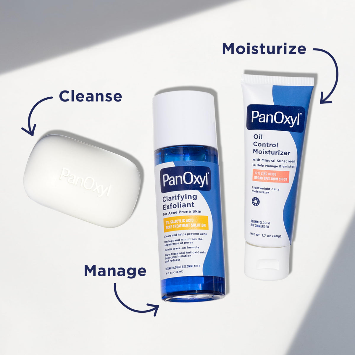 PanOxyl Acne Bar with ingredients list