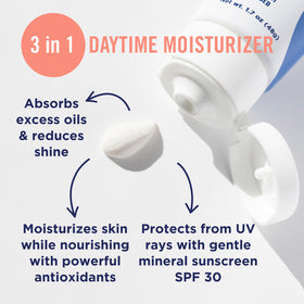 PanOxyl Oil Control Moisturiser back view with ingredient list