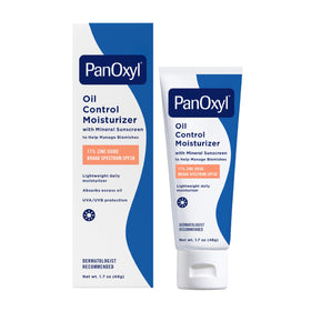 PanOxyl Oil Control Moisturiser front view with SPF 30 label