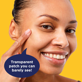 PanOxyl PM Overnight Spot Patches applied on skin