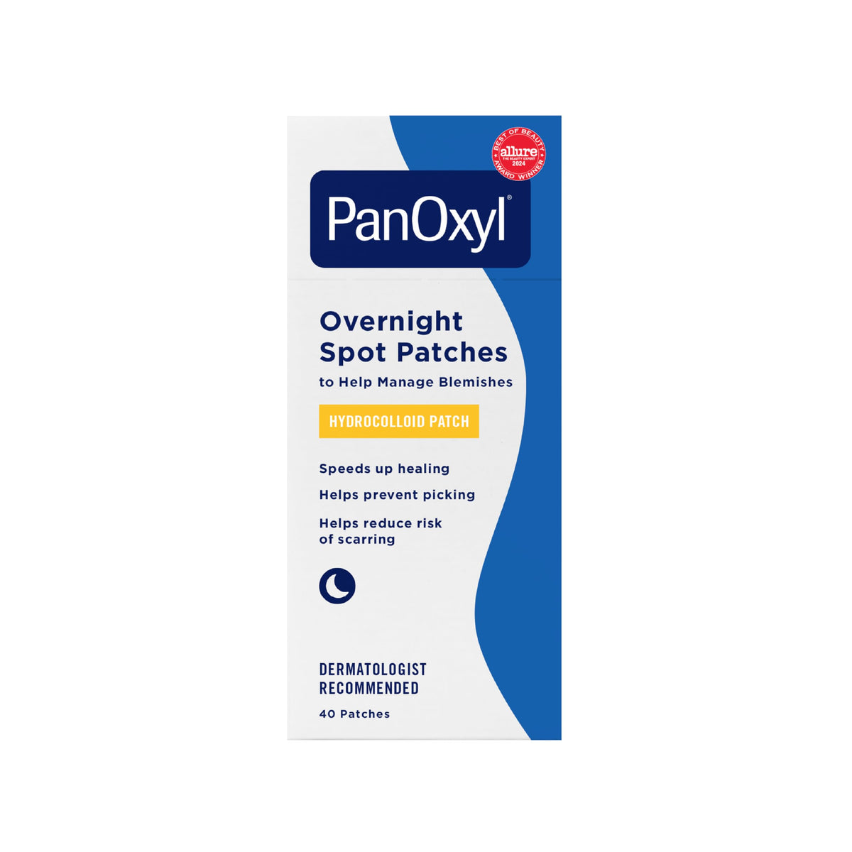 PanOxyl PM Overnight Spot Patches front view packaging