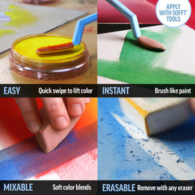 PanPastel Artist Pastels Turquoise Tint blended colours