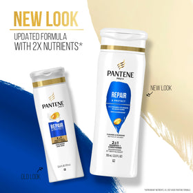 Pantene 2 in 1 Repair & Protect Shampoo & Conditioner side view