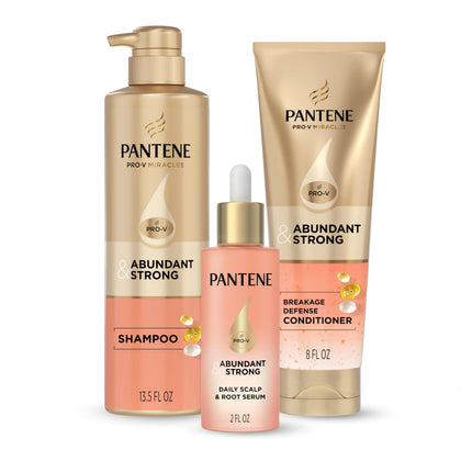 Pantene Abundant & Strong Shampoo 13.5 oz front view