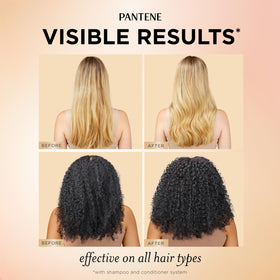 Pantene Abundant & Strong Shampoo being applied to hair