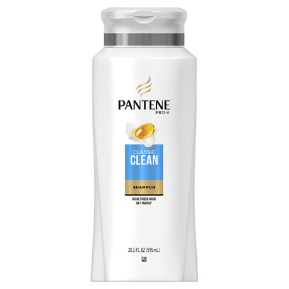 Pantene Classic Clean Shampoo 20.1 Fl Oz front view