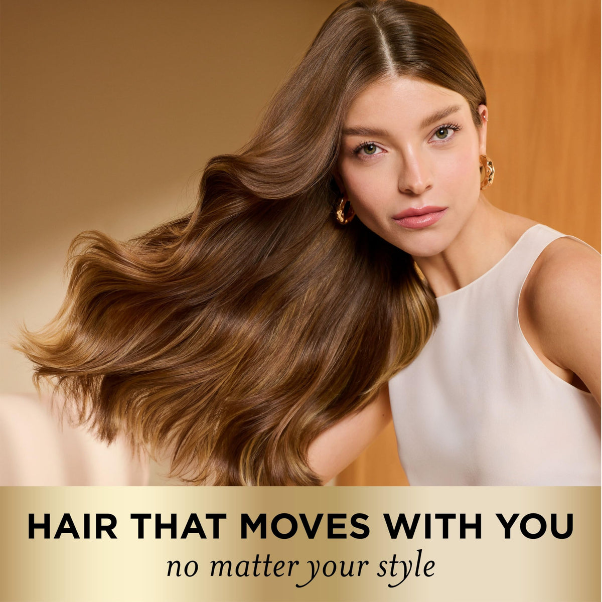 Pantene Flexible Hold Hairspray lifestyle use on styled hair