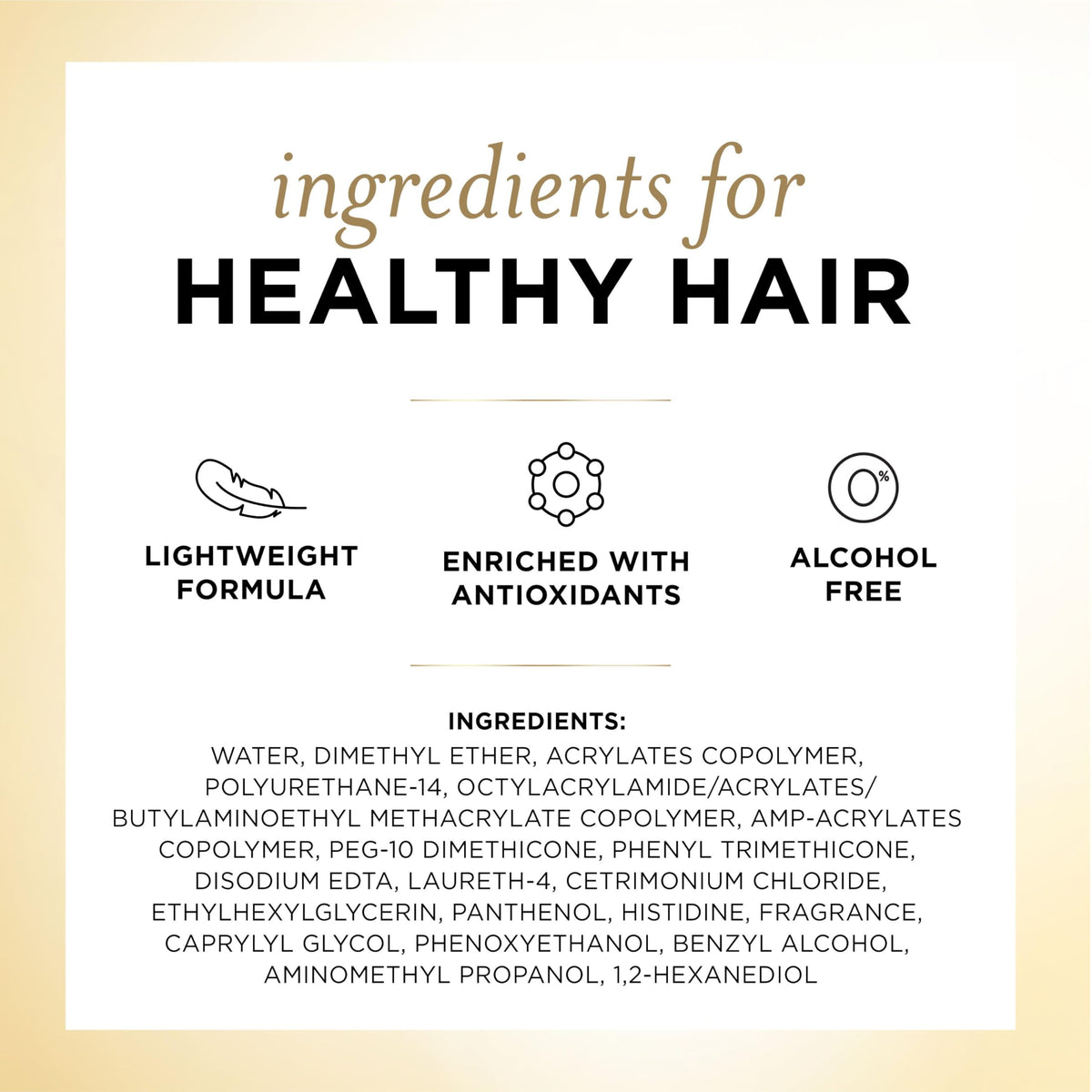 Pantene Flexible Hold Hairspray with styling tools