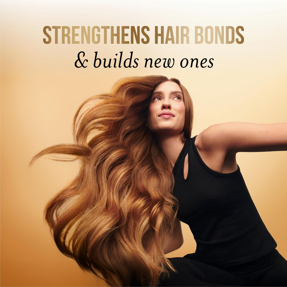 Pantene Keratin Leave-In Conditioner application on damp hair