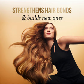 Pantene Keratin Leave-In Conditioner application on damp hair
