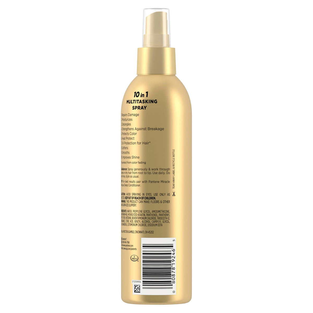 Pantene Miracle Rescue 10in1 Multitasking Spray packaging display