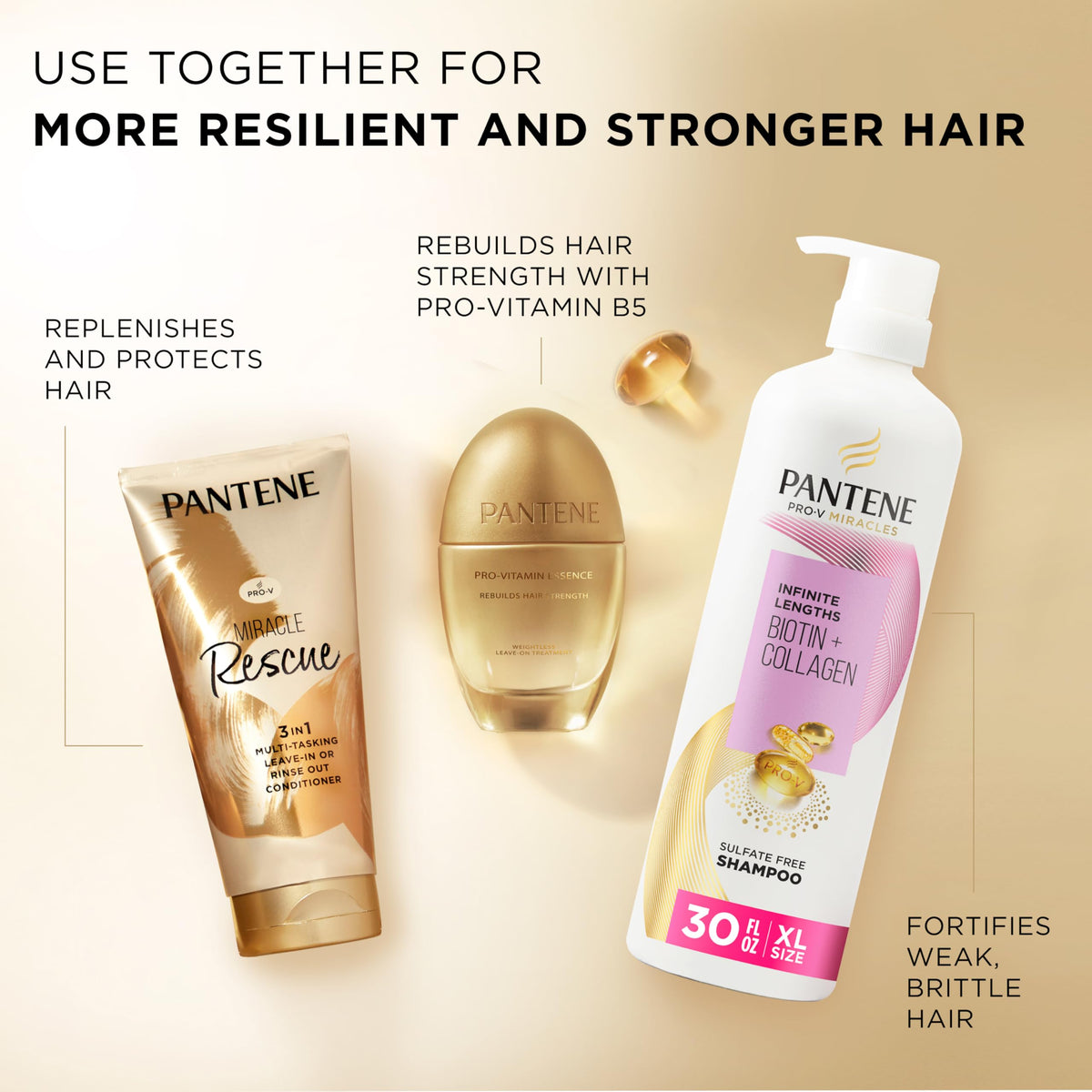 Pantene Miracle Rescue 3 in 1 Leave In Conditioner 200g packaging