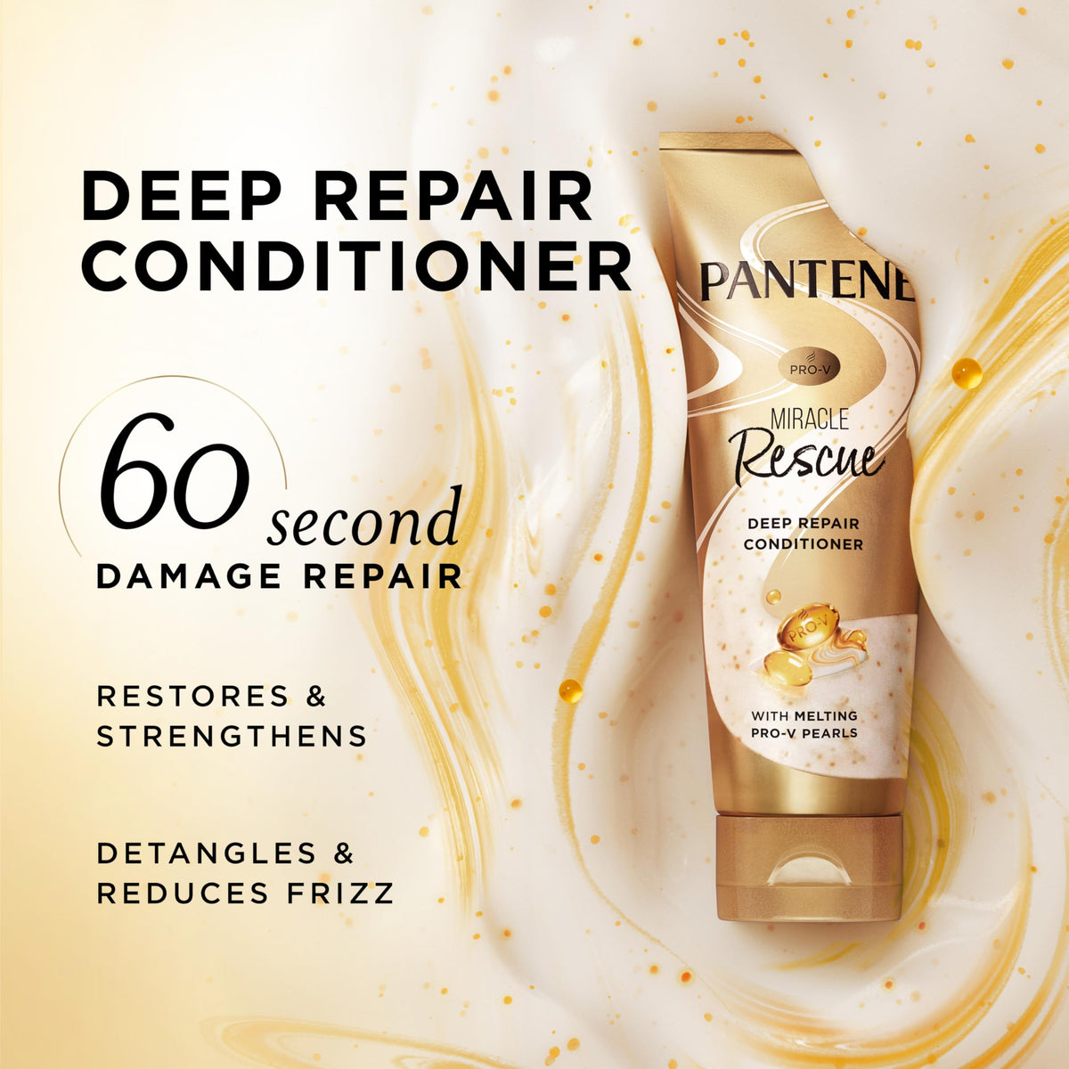 Pantene Miracle Rescue Deep Conditioner 8.0 Oz back view