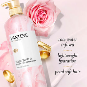 Pantene Rose Water Conditioner texture close-up