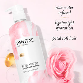 Pantene Rose Water Shampoo 30 oz close-up of pump