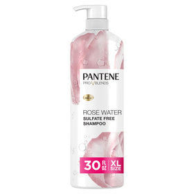 Pantene Rose Water Shampoo 30 oz front view with pump