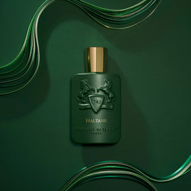 PARFUMS DE MARLY Haltane Eau de Parfum on a wooden table
