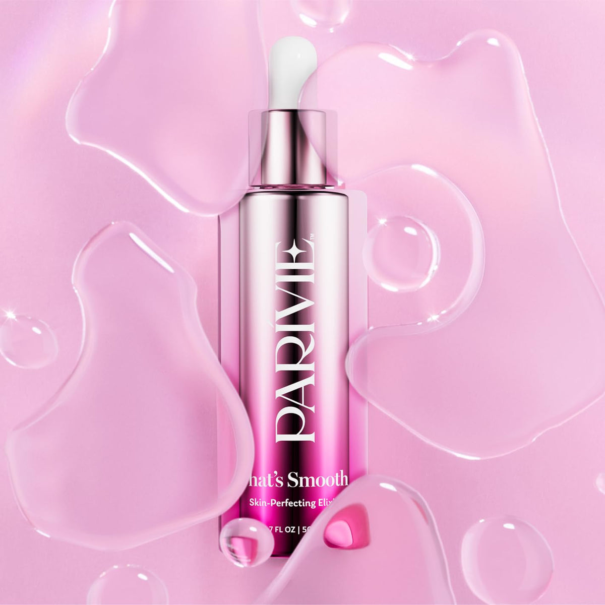 Parívie That’s Smooth Skin-Perfecting Elixir application on skin