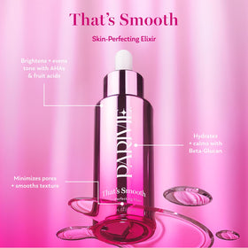 Parívie That’s Smooth Skin-Perfecting Elixir in a bathroom setting